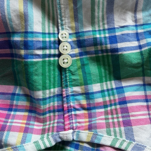 Ralph Lauren Madras Plaid Button Down Shirt Men’s L Classic Fit Cotton pony logo - Picture 10 of 11
